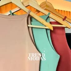 Regata Blusinha Feminina Alcinha Fina Suplex Duplo Blogueira Tendencia