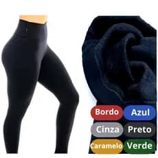 Legging Flanelada Feminina Peluciada Quentinha Inverno