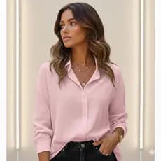 Camisa Vesco Linho Solta Feminina  LISA Oversized Moda Inverno Viscolinho Manga Comprida Blogueirinha Look Trab