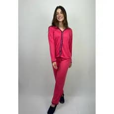 Pijama Longo Blogueirinha Americano Blogueira Inverno Botão Gestante Amamentação Manga Longa