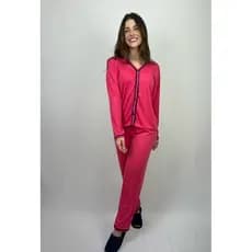 Pijama Inverno Feminino Americano Manga Longa / Pijama Blogueirinha / Pijama de Botão PROMOÇÃO
