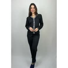 Pijama Feminino Americano Manga Longa / Pijama Blogueirinha / Pijama de Botão
