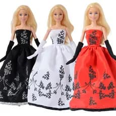 Vestidos De Boneca Na Moda: Off-ombro Mini Saias e Vestidos De Noite Para Bonecas De 30cm