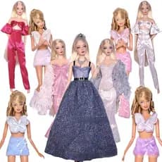 Acessórios de combinação de roupas de boneca 30cm, brinquedos para meninas, presentes de aniversário, jogos de família