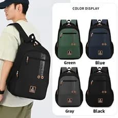 Mochila Masculina de Design Moderno, Mochilas de Viagem com Múltiplas Camadas para Meninos, Mochilas Masculinas de Grand