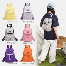 Mochila Feminina de Nylon com Design Moderno, Mochila Esportiva para Meninas, Mochilas Femininas para Lazer