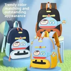 Mochila Infantil de Grande Capacidade com Padrão de Desenho Animado, Mochila Escolar para Crianças, Mochilas de Viagem I
