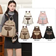 Mochila Feminina de Design Moderno, Grande Capacidade, Mochilas de Viagem para Meninas, Mochilas Femininas Impermeáveis