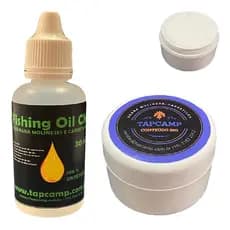 Kit Óleo E Graxa Lubrificantes Para manutenção de Molinetes E Carretilhas de pesca
