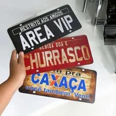 Kit 3 Placa Decorativa Cantinho Churrasco Area Vip Bar Decoração Casa MDF
