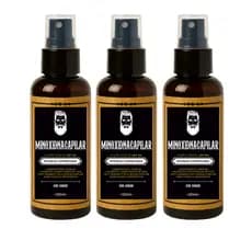 Kit 3x Tonico Pro Barba 120ml Serum para Crescimento de Cabelo Barba e Sobrancelha Crescimento Rápido Envio Imediato