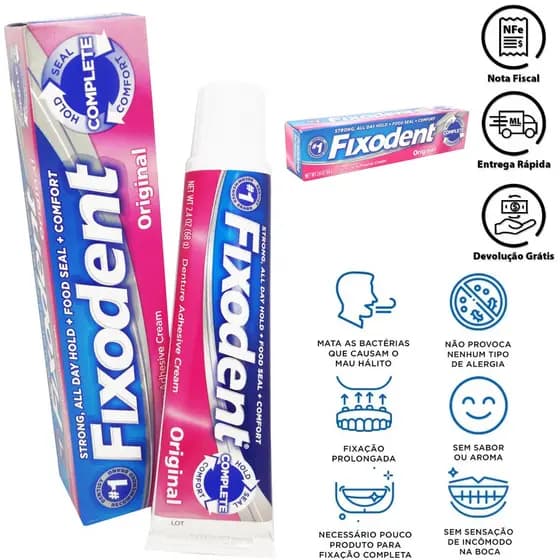 FIXODENT ORIGINAL 68 g(Kit com 02 unidades)