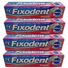 Kit C/ 04 Fixodent 68g - 100% Original (4 Tubos)