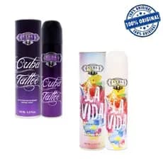 KIT 2 PERFUME CUBA la vida +  tatto 100ml EDT - feminino - ENVIO IMEDIATO