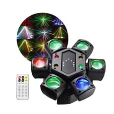 Moving Head Laser Strobo 6 Leds Dmx 80w Bivolt Dj Palide