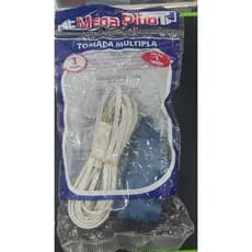 Extensão Elétrica Mega Plug Branca 3 Metros