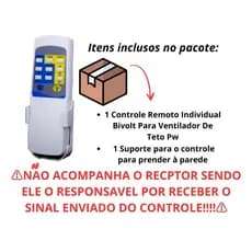 Controle Remoto Para Ventilador De Teto Transmissor Le-7507