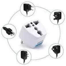 Kit com 10 unidades de Adaptador Tomada Universal Padrão Usa Europeu Uk Para Brasil