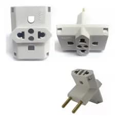 Kit 5 Adaptador Benjamin T De Tomada Plug Pino 10A