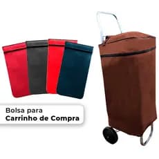 Bolsa De Sacola Para Carrinho Compras Mercado Feira Chinês Transporte Até 50kg