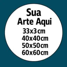 Placa Redonda Personalizada Para Decoração
