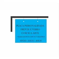 Placa Personalizada  Frente e Verso + Suporte Para Salão Studio Nail Designer