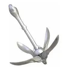 Âncora Folding Dobrável 2,5kg Galvanizada para Jet Ski Caiaque Barco Lancha