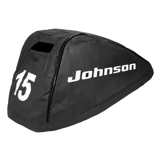 Capa de Capô para Motor de Popa Johnson 15 HP de 1977 a 1992 para Barco Lancha Proteção e Conservação Náutica Reforçada