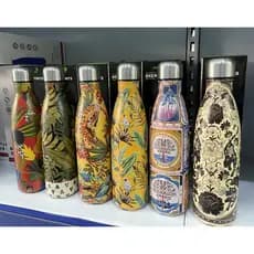 Garrafa Térmica Aço Inox Estampada Floral 500ml Academia Fitness