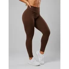 Calça Legging Básica Cós Alto Dia a Dia Roupas Fitness Para Academia B08