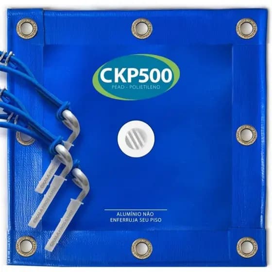 Lona Reforçada para Piscina 4x7 M CKP500 em Polietileno com Kit de Instalação