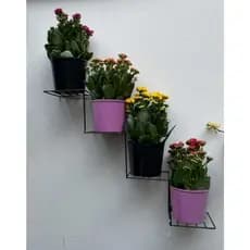 Suporte de Ferro para Plantas Flores Suculentas modelo Escadinha 60x15 cm