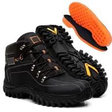 Bota Masculina Reforçado Impermeável Moderna + Carteira