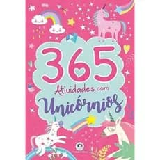 Livro com 365 atividades com unicornios