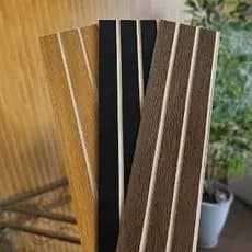 Kit 20 Revestimentos Ripados Placa Painel decorativo MDF 40x11 cm Moderno
