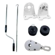 Kit toldo redutor catraca mancal manivela retratil rapido 1.3