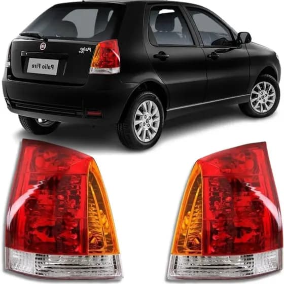 Par Lanterna Fiat Palio G3 2004 2005 2006 2007 Tricolor