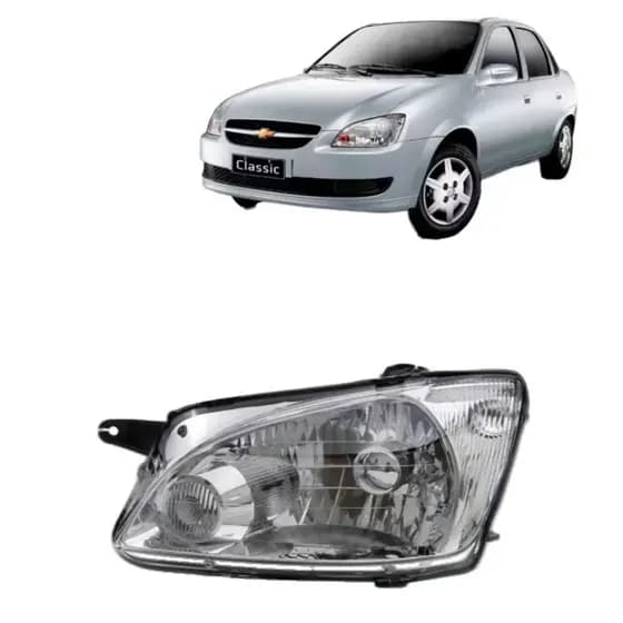 Farol Corsa Classic Mascara Cromada 2011 12 13 14 15 16