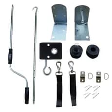 Kit toldo mancal redutor bucha manivela mosquetao/tira pitao