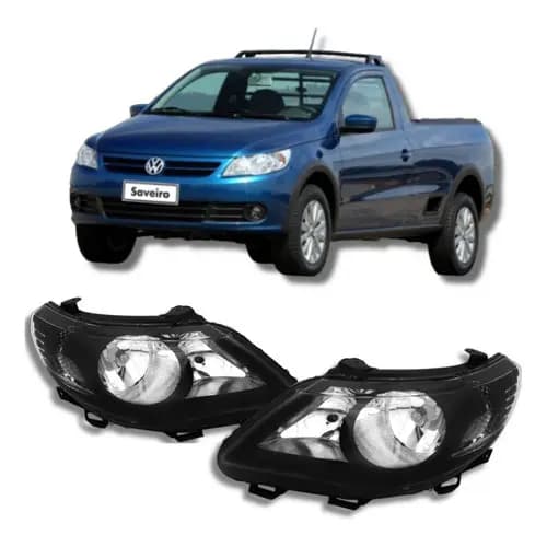 Par farol saveiro 08 09 10 11 12 mascara negra