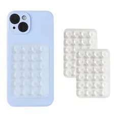 Kit Combo 2x 4x 6x Ventosas de Silicone Transparente Para Celular Sucção Parede Vidro Antiderrapante