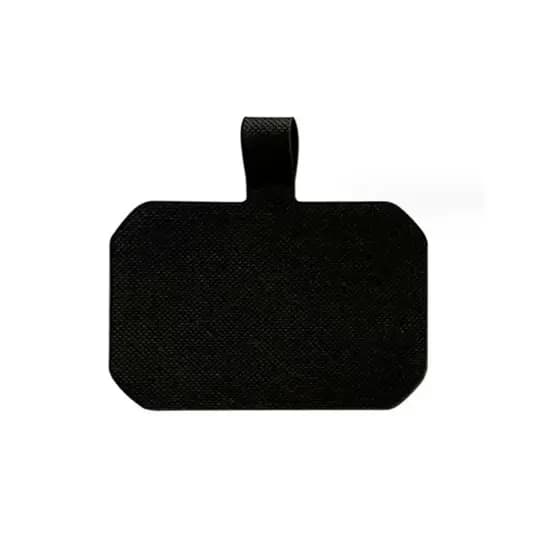 Plaquinha em Nylon Resistente Cordão de Pescoço Celular na Cor Preta Preto Universal Cartão