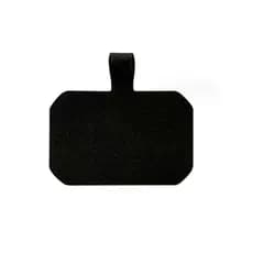 Plaquinha em Nylon Resistente Cordão de Pescoço Celular na Cor Preta Preto Universal Cartão