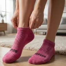 Kit 12 Pares De Meias Feminina Rosa Pink Soquete Cano Curto em Algodão - Promoção !