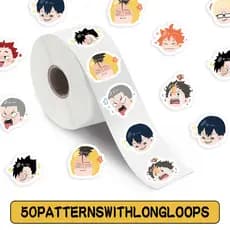 500 Unidades/Rolo Anime Haikyuu ! Adesivos De Vedação Graffiti Para Bagagem Caso Do Telefone Portátil Notebook Decalques
