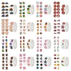 Coleção De Adesivos Em Rolo De 100 Estilos-500 Peças/, Venda Quente Transfronteiriça , Atacado Estoque
