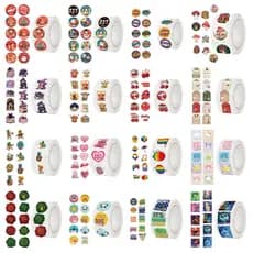 Coleção De Adesivos De Rolo De 500 Peças/- 100 Estilos Exclusivos , Venda Quente Transfronteiriça , Atacado Em Estoque