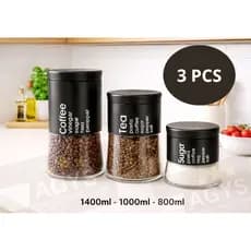 Conjunto de  Potes Herméticos  3pcs 1400-1000-800ml
