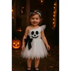 Fantasia Halloween infantil - VESTIDO CAVEIRA