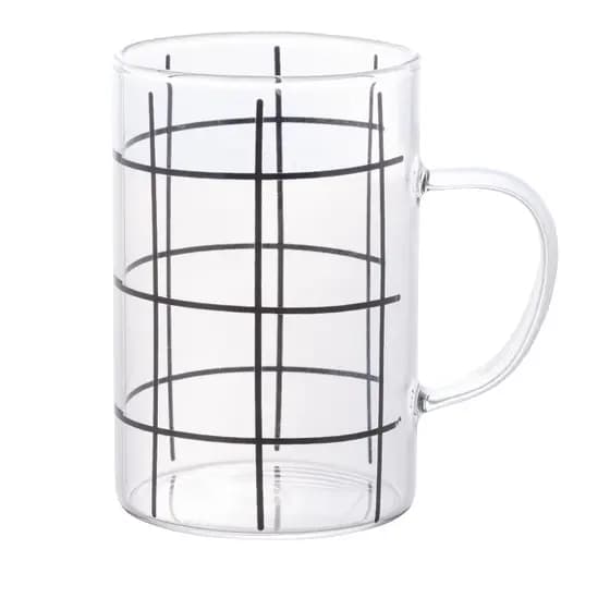 Caneca Vidro Stripes 280ml Lyor